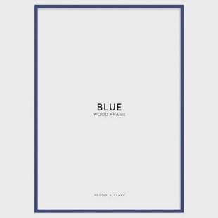 Poster & Frame houten lijst blauw acryl (30 x 40 cm cm)