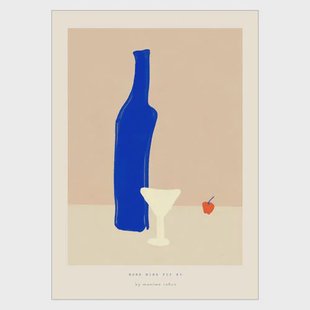Poster & Frame Poster - PSTR Studio - Maxime - More wine plz #3 (50 x 70 cm cm)
