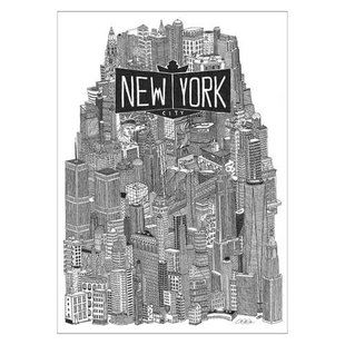 Poster & Frame Poster - Benjamin Noir - New York (30 x 40 cm cm)