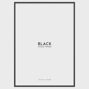 Poster & Frame houten lijst zwart acryl (29.7 x 42 cm cm)