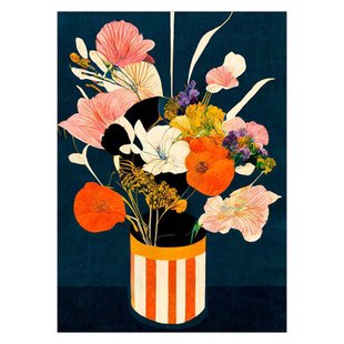 Poster & Frame Poster - Treechild - Flowers At Night (50 x 70 cm cm)