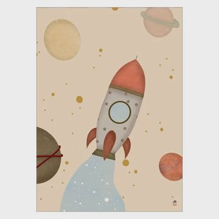 Poster & Frame Poster - Magnelade - Rumle Rumskib (30 x 40 cm cm)