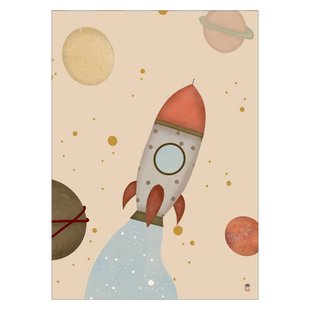 Poster & Frame Poster - Magnelade - Rumle Rumskib (50 x 70 cm cm)