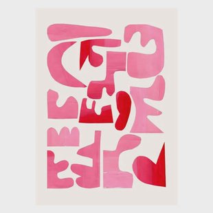 Poster & Frame Poster - Ejaaz Haniff - A Pink Puzzle (30 x 40 cm cm)