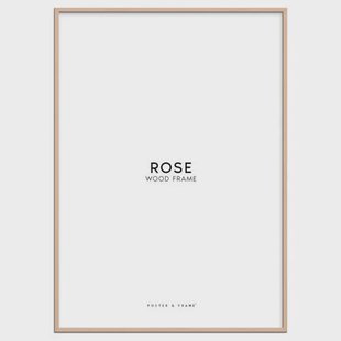 Poster & Frame houten lijst roze acryl (50 x 70 cm cm)