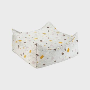 Wigiwama Terrazzo Marmer Vierkante Ottoman