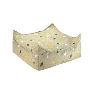 Wigiwama Terrazzo Mos Vierkante Ottoman