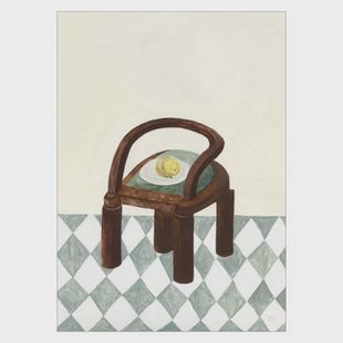 Poster & Frame Poster - The Poster Club x Isabelle Vandeplassche - Chair with Fruit (70 x 100 cm cm)