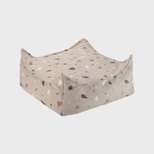 Wigiwama Terrazzo Zand Vierkante Ottoman