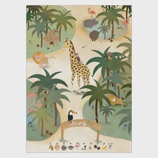 Poster & Frame Poster - Willero Illustration - Jungle - A3(29.7 cm x 42 cm) (50 x 70 cm cm)