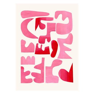 Poster & Frame Poster - Ejaaz Haniff - A Pink Puzzle (50 x 70 cm cm)