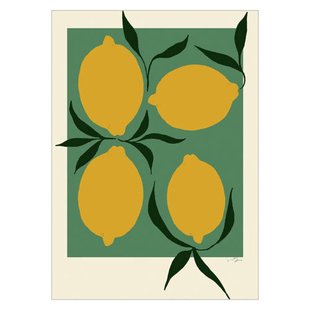 Poster & Frame Poster - The Poster Club x Anna Mörner - Green Lemon (50 x 70 cm cm)