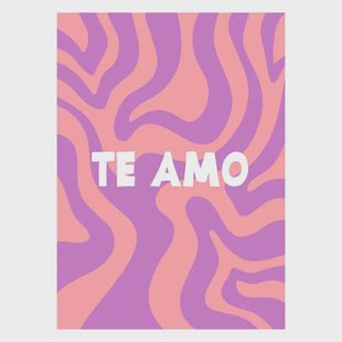 Poster & Frame Poster - Yuli Saputra - Te Amo (50 x 70 cm cm)