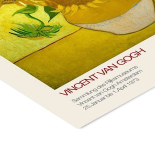 Poster & Frame Poster - Vincent van Gogh x PSTR Studio - Vincent van Gogh - Sunflowers (50 x 70 cm cm)