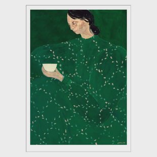 Poster & Frame Poster - The Poster Club x Sofia Lind - Coffee Alone At Place De Clichy (30 x 40 cm cm)