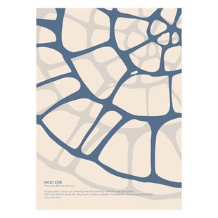 Poster & Frame Poster - Vicki Zoe - BLUE FOSSIL (30 x 40 cm cm)