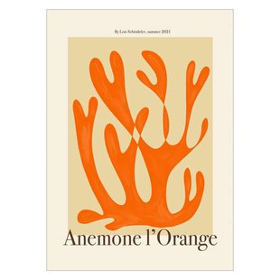Poster & Frame Poster - PSTR Studio - Lois - Anemone I'Orange (70 x 100 cm cm)