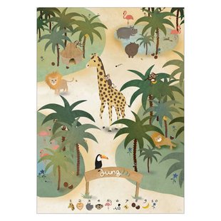 Poster & Frame Poster - Willero Illustration - Jungle - A3(29.7 cm x 42 cm) (29.7 x 42 cm cm)