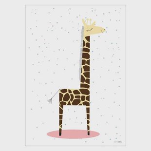 Poster & Frame Poster - Min Streg - Pige Giraf (30 x 40 cm cm)