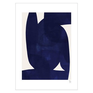 Poster & Frame Poster - Berit Mogensen Lopez - Blue Shape (30 x 40 cm cm)
