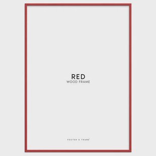 Poster & Frame houten lijst rood acryl (30 x 40 cm cm)