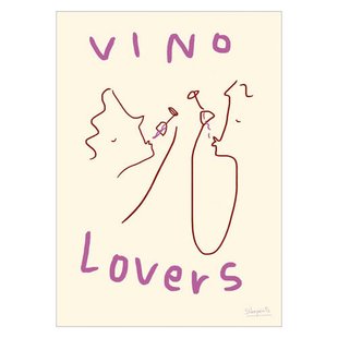 Poster & Frame Poster - The Poster Club x Ruby Hughes - Vino Lovers (30 x 40 cm cm)