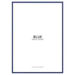 Poster & Frame houten lijst blauw acryl (50 x 70 cm cm)