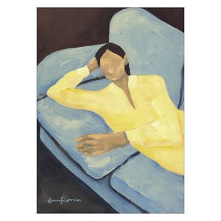 Poster & Frame Poster - The Poster Club x Hanna Peterson - Blue Sofa (30 x 40 cm cm)
