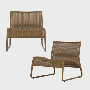 WOOOD loungestoel West (set van 2)