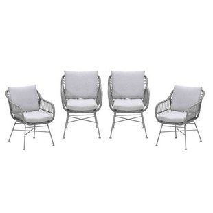 Garden Impressions Margriet tuinstoelen (set van 4) taupe