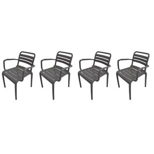 Garden Impressions Orleans tuinstoelen (set van 4) - antraciet