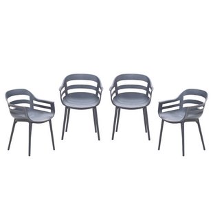 Garden Impressions Ceasar tuinstoelen (set van 4) antraciet