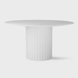 HKLIVING eetkamertafel Pillar white 140 cm