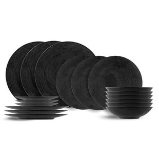 Cosy & Trendy Serviesset Merio 18-delig / 6 personen - 6 dinerborden, 6 ontbijtborden en 6 diepe borden