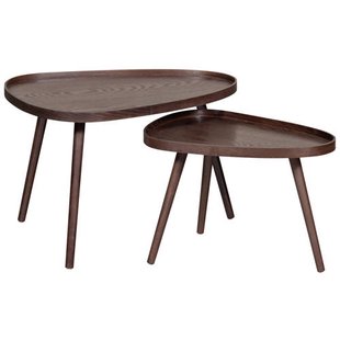 WOOOD bijzettafel (set van 2) Nissa