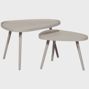 WOOOD bijzettafel (set van 2) Nissa