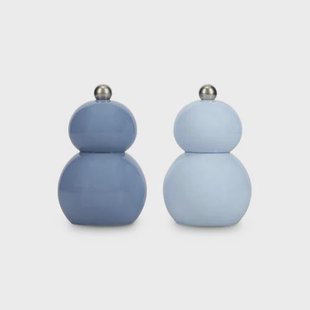 ONA peper/zoutmolen blauw Betty (set van 2)
