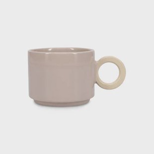 ONA beker (280ml) grijs/beige Lou