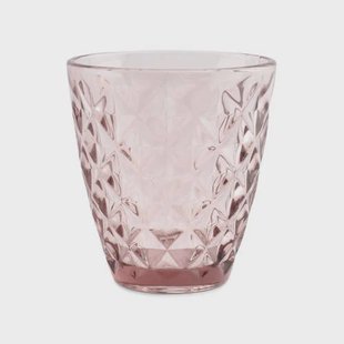 Salt & Pepper glas (220ml) roze Prisma (set van 4)