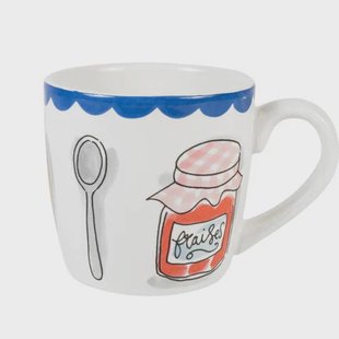 Blond Amsterdam cappuccino beker - Breakfast Icons (500 ml)