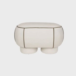 Housecraft Living Marina Bank Ovaal 77,5 cm Wit