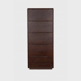 Dutchbone Elroy Ladekast Hoog 155 cm Walnootkleur Bruin