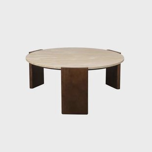 Dutchbone Valcour Salontafel Rond Bruin