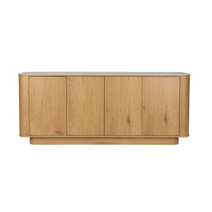 Housecraft Living Almira Dressoir Hoog 180 cm Hout/ Marmerlook Naturel
