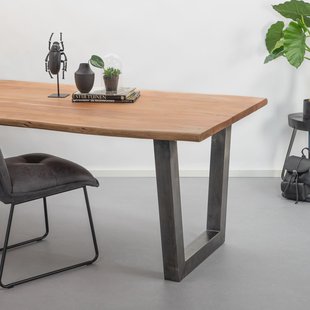 Sohome Eettafel 'Farron' boomstam, 300 x 100cm, kleur naturel