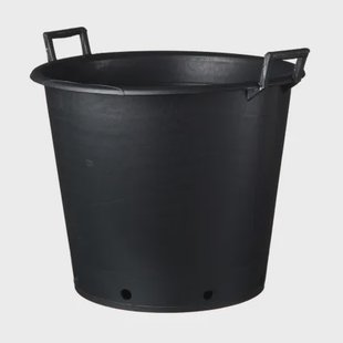 Nature Bloempot Ritzi - Kunststof - Zwart - Diam.51xh40,5cm