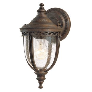 Engelse Bridle-wandlamp, IP44, Ø 16,5 cm, brons English Bridle Elstead - Antiek - Metaal - 1 lamp