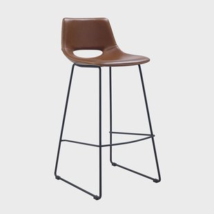 Kave Home Barkruk 'Zendaya', kleur lichtbruin