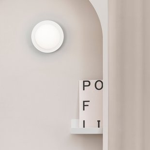 May LED wandlamp, IP44, wit FARO BARCELONA - Woonkamer - Modern - Glas - Rond