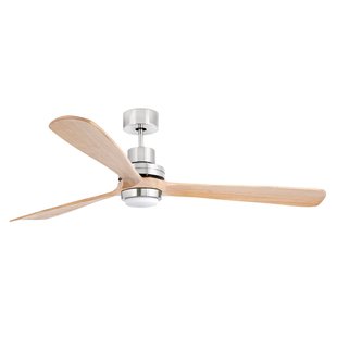 Lantau-G LED plafondventilator, Ø 168 cm, grenen FARO BARCELONA - Woonkamer - Modern - Hout